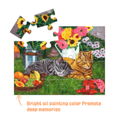 Pitoies 16 piece Dementia Jigsaw Puzzle - Sleepy Kitten